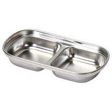 珍珠金屬 Hanjike系列 不銹鋼隔板盤 2分隔, HC-94, 1個