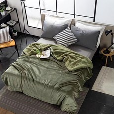 貝淇小舖 素色法蘭絨 羊羔絨暖毯被 1件