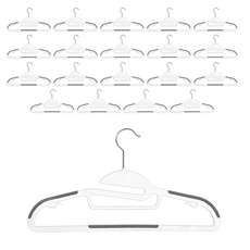 收納整理師 旋轉防滑衣架 領口保護款, 靜謐灰, 20個