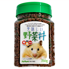 PetBest 倉鼠の炙燒主食 飼料 牛肉 + 蔬菜 綠色, 350g, 1罐