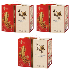 李時珍 元氣活蔘飲 添加B群 12入 滋補元氣 養氣強身 天然本草煎煮 無添加糖 零脂肪, 600ml, 3盒