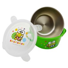 大眼蛙 不鏽鋼雙耳碗 450ml, 1個