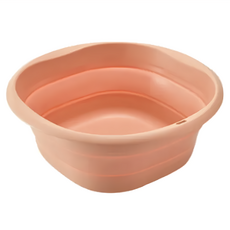 日本SP SAUCE 攜帶式可吊掛折疊臉盆-小型, 粉紅色, 1個