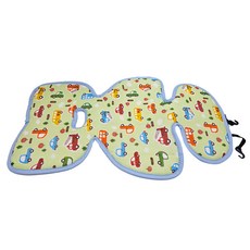 Gio Clavis Ice Seat 超透氣涼爽墊 B型 1.5cm厚度網層 空氣暢通無阻 掛勾設計 安裝簡單 貼心側翼設計 環抱寶寶手臂, 趣味汽車, 1個