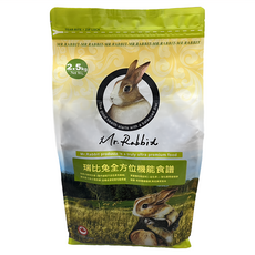 Mr.Rabbit 瑞比兔 全方位機能食譜兔飼料 2.5kg, 1袋