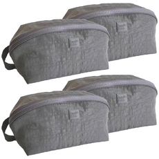 內衣收納包, 尼龍可水洗材質, 大容量旅行收納好幫手, 灰色, 4個, 25x13x13cm