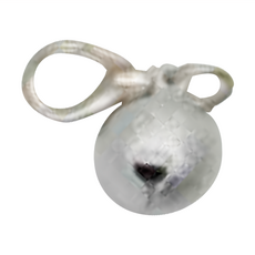 CrazyPAWS 瘋狂爪子 水晶吊飾 貓鈴鐺 銀色, 1個