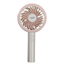 E-books手持立式兩用LED充電風扇-粉, E-PCF245, 粉色