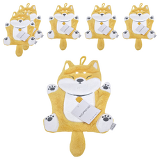 MORINO 摩力諾 造型擦手巾 MO8352 24 x 35cm 財犬阿福, 1條, 6條