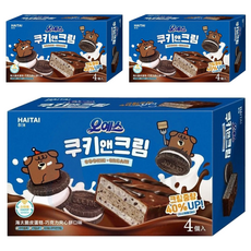 HAITAI 海太 脆皮蛋糕 巧克力夾心餅口味, 120g, 3盒