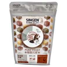 SINGEN 信元發育寶 鮮鮮嫩三品 全年齡犬糧, 牛肉+鴨肉+雞肉, 300g, 1包