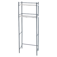 大理石紋馬桶架 - 鐵管+MDF, 1個, 60 x 28 x 160.5cm, 霧灰色