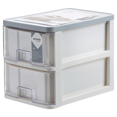 新喜多 抽屜盒 17.5 x 26 x 20.5H cm, 顏色隨機, 2層