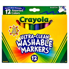 Crayola 繪兒樂 可水洗錐頭彩色筆, 12色, 1盒