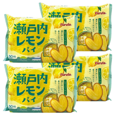 Furuta 古田 瀨戶內檸檬派, 酥脆口感, 酸甜開胃, 單獨包裝, 195g, 4袋