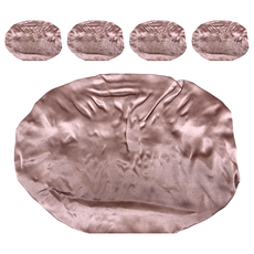 BIOAM 佰歐安 天然蠶絲大尺寸舒眠護髮帽 - 防靜電 秀髮柔順不毛躁 彈性鬆緊帶, 50g, 5個