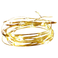 高亮銅線燈 全長200cm 燈閃爍可調有8段變化 USB與電池盒兩用, 淺暖白, 1條