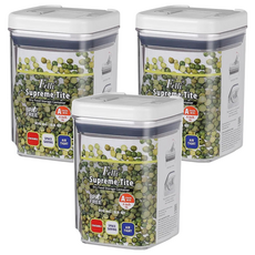 Felli 飛綠 優密方形儲物罐 800mL 不含雙酚A, 3個, 透明