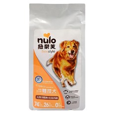 Nulo 紐樂芙 全齡犬用 無穀高肉量體控犬飼料 大西洋鱈魚 + 左旋肉鹼 BC30 益生菌, 340g, 1袋