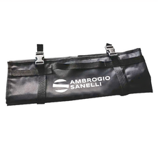 AMBROGIO SANELLI 山里尼 廚刀收納套捲4把刀 黑色 100*100cm 義大利製 尼龍材質, 1組