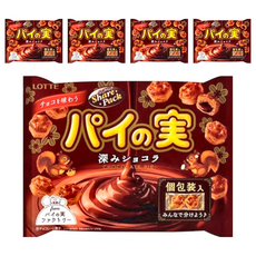 LOTTE 樂天Painomi濃厚可可派餅 146.2g 1包, 5袋