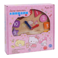 HELLO KITTY 木頭時鐘遊戲組, 透過遊戲瞭解時間的概念, 1盒