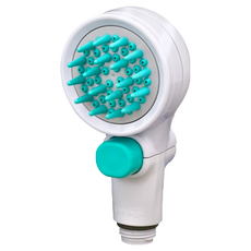 Takagi 寵物美容洗澡SPA專用蓮蓬頭, 柔軟橡膠刷頭設計, 按摩兼清潔毛屑, JSB027GY, 1個