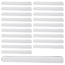 防撞保護貼 Set 4條 滴膠材質 防撞防刮 消除噪音 黏貼牢固, 15 x 1.5 x 0.2cm, 透明, 5包