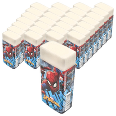 MARVEL 漫威 SPIDER-MAN 蜘蛛人 製圖橡擦 12入, 大臉, 48個