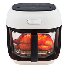 ikiiki 伊崎 美派烘炸鍋 IK-OT3101 白色 氣炸鍋 透明玻璃內鍋 健康烹飪, 1個