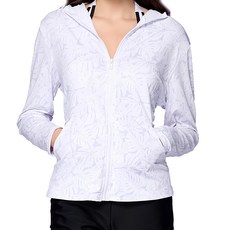 Summer love 夏之戀 女款連帽外套, 聚酯纖維83% 彈性纖維17%, M, 白色