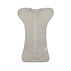 OhBabyLying 春秋薄款蝶形包巾，灰色 100%棉布, 網眼綠