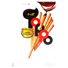 Toppo 夾心餅乾棒 巧克力口味 香脆餅乾 雙重口味 香草巧克力, 40g, 5盒