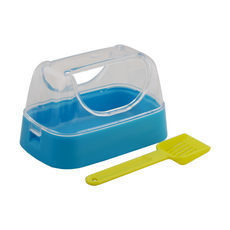 LillipHut 麗利寶 Hamsters Toilet 愛鼠內置式便盆 附小鏟子, 粉藍色, 1個