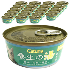 Catuna 養生膳湯貓罐, 鮪魚 + 花枝 + 膳湯, 80g, 24罐