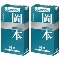 okamoto 岡本 衛生套 潮感潤滑型, 10入, 2盒