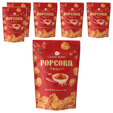 CANDY POPPY 爆米花 鄉村墨西哥, 120g, 6包