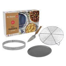 de Buyer 畢耶 職人塔模具 + 蛋糕架 + 點心鏟 3件禮盒組 928g, 職人塔模具 + 蛋糕架 + 點心鏟 3件禮盒組 928g (1組), 禮盒組, 1組