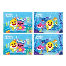 pinkfong 碰碰狐 鯊魚家族著色素描寫生本 345 x 248mm, 4本, B4, 40張