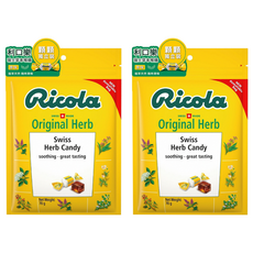 Ricola 利口樂 草本喉糖 原味 瑞士製造 滋潤喉嚨 口氣清新, 70g, 2袋