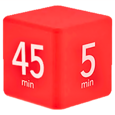 REQIR 立方體重力翻轉計時器 中時段5/15/25/45分鐘, 單一商品, 1個