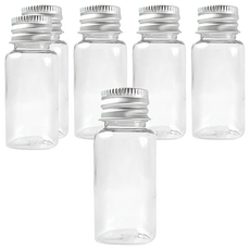 台灣 COSMOS 鋁蓋瓶 15ml, 透明色, 6個