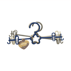 KEYTOSS 詰朵斯 心星機能裙褲衣架塑鋼夾 3入, 款式隨機, 1組