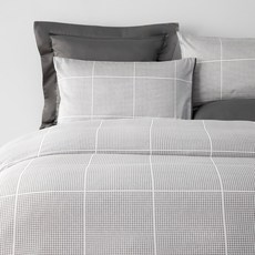 HOLA 和樂家居 伊登300織純棉被套雙人 1.2kg, 千鳥格