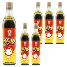 日正食品 特級麻油 麻油雞專用, 500ml, 台灣製造, 6瓶