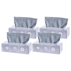 乾濕兩用纖維抽取式抹布 超細纖維材質 20cmx20cm, 20片, 4盒