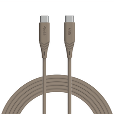 886 極野家 USB-C-USB-C/Type-C PD快充充電線 1.8M 3.2Gen1 100W, 奶茶棕, 1條