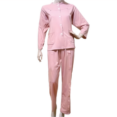 感恩使者 護理服套裝/住院服, 粘扣式 春夏款 粉紅 女款, L