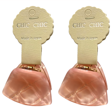 CHIC CHIC 日本造型抓夾 SY12868 2入/組 日本製造, 三角粉, 1組