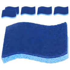 AHOYE 強效去污易起泡海綿清潔刷 雙面清潔 輕鬆起泡 廚房清潔好幫手, 均碼, 6個